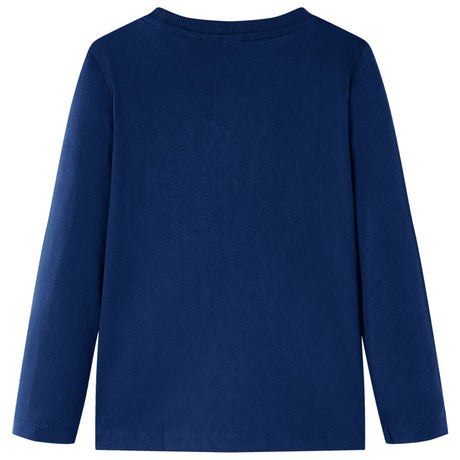VidaXL Kindershirt mit langen Ärmeln 116 Marineblau