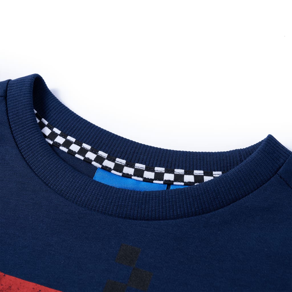 VidaXL Kindershirt mit langen Ärmeln 116 Marineblau
