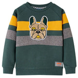 VidaXL Kinderpullover 92 Dunkelgrün
