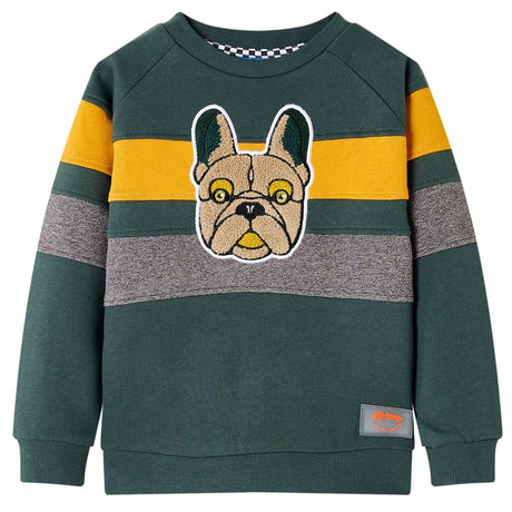 VidaXL Kinderpullover 104 Dunkelgrün