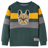VidaXL Kinderpullover 116 Dunkelgrün