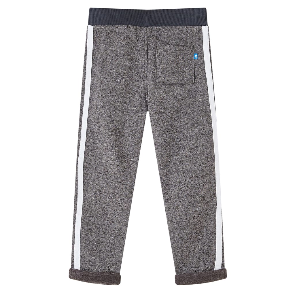 VidaXL Kinder-Jogginghose 92 dunkelgrau meliert