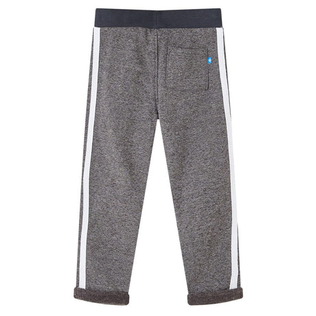 VidaXL Kinder-Jogginghose 116 dunkelgrau meliert