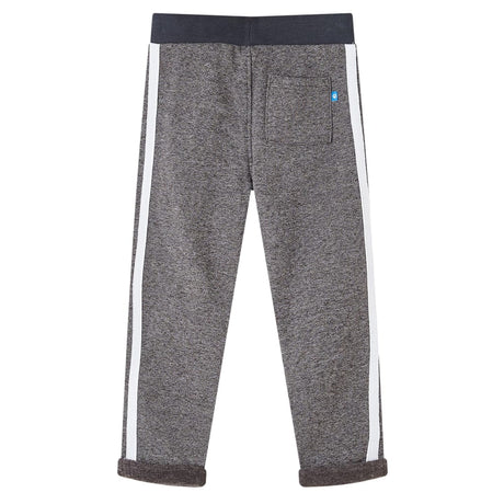 VidaXL Kinder-Jogginghose 140 dunkelgrau meliert