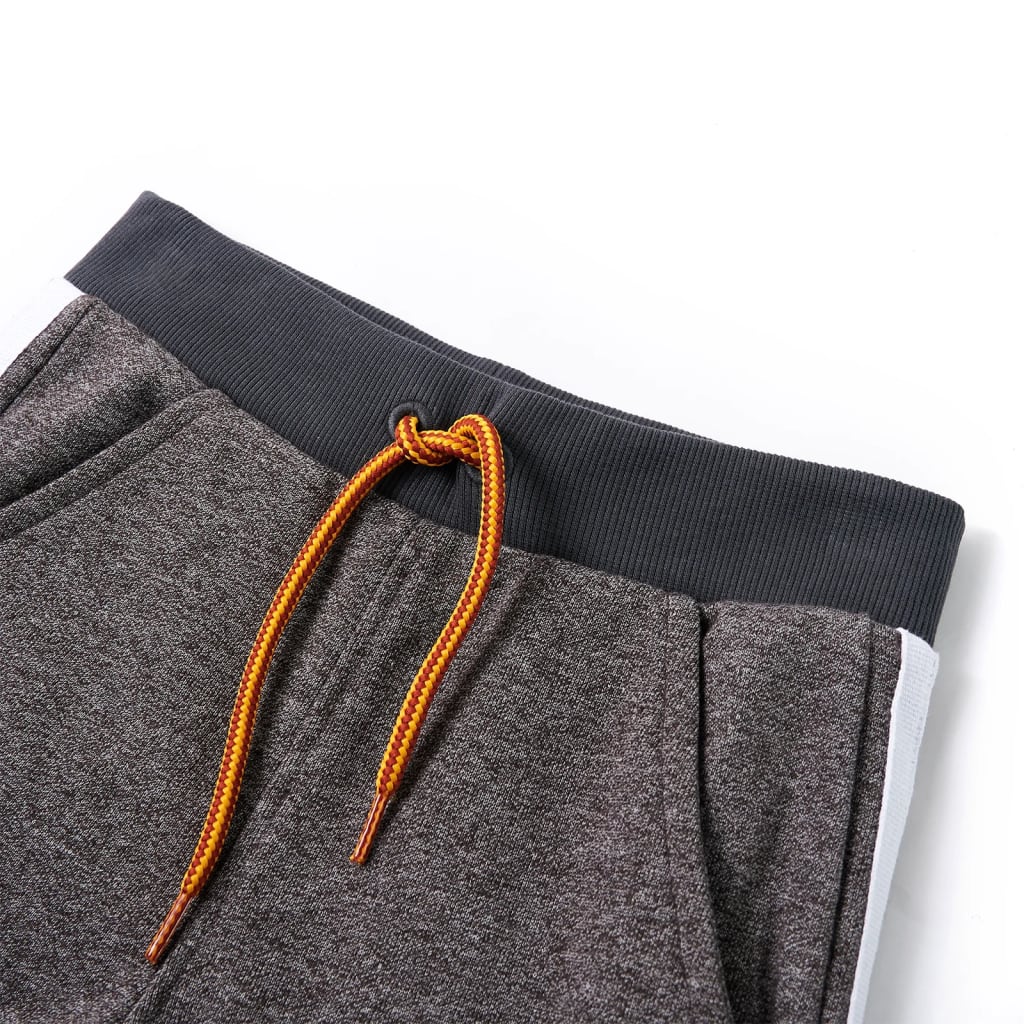 VidaXL Kinder-Jogginghose 140 dunkelgrau meliert