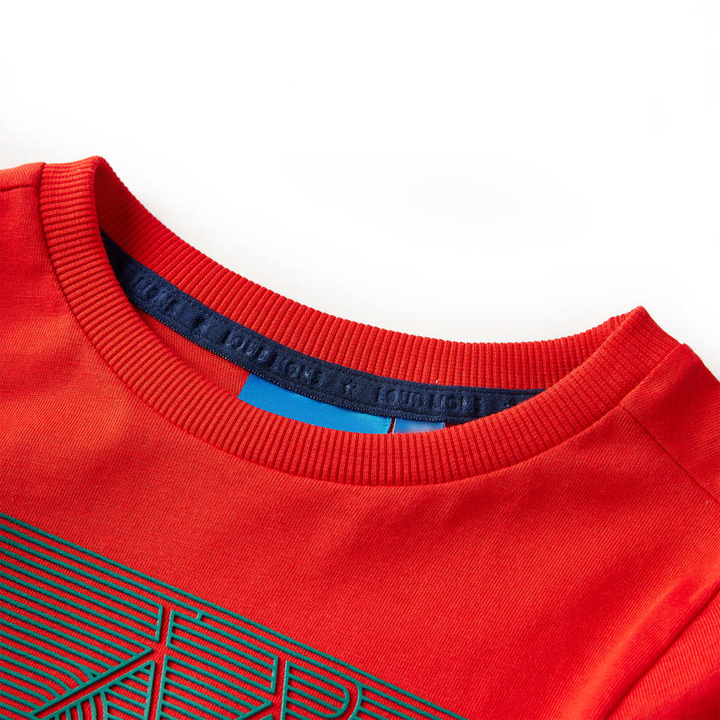 VidaXL Kindershirt mit langen Ärmeln 104 rot