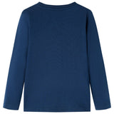 VidaXL Kindershirt mit langen Ärmeln 92 Marineblau