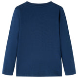 VidaXL Kindershirt mit langen Ärmeln 104 Marineblau