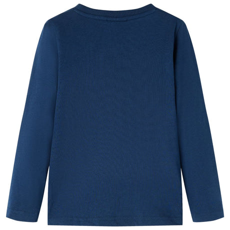 VidaXL Kindershirt mit langen Ärmeln 116 Marineblau