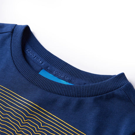 VidaXL Kindershirt mit langen Ärmeln 116 Marineblau