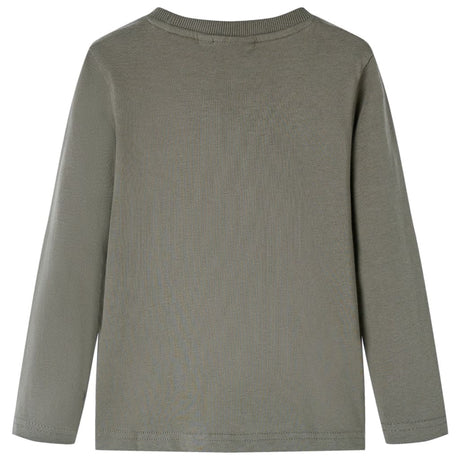 VidaXL Kindershirt mit langen Ärmeln 104 Khaki