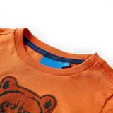 VidaXL Kindershirt mit langen Ärmeln 92 Dunkelorange