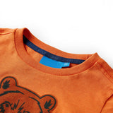 VidaXL Kindershirt mit langen Ärmeln 104 Dunkelorange