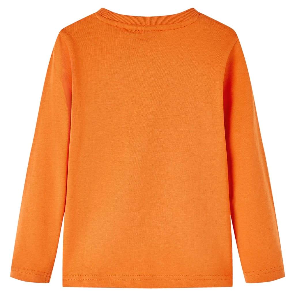 VidaXL Kindershirt mit langen Ärmeln 116 Dunkelorange