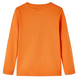 VidaXL Kindershirt mit langen Ärmeln 140 Dunkelorange