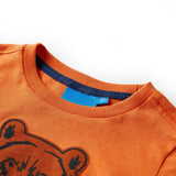 VidaXL Kindershirt mit langen Ärmeln 140 Dunkelorange