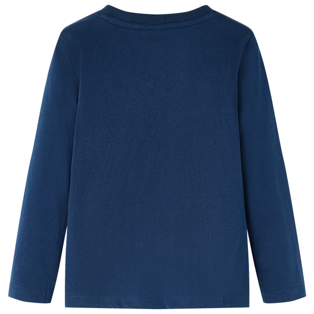 VidaXL Kindershirt mit langen Ärmeln 104 Marineblau