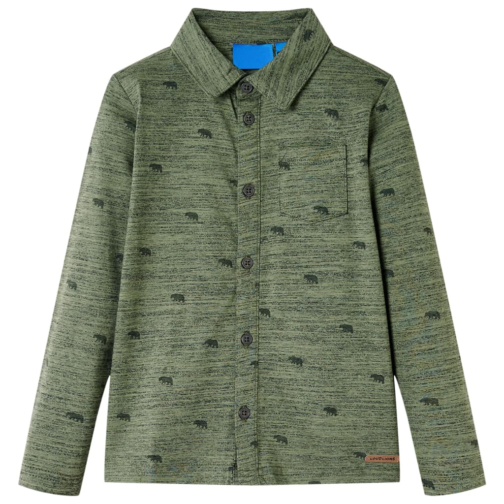 VidaXL Kinderhemd 92 Khaki gemischt
