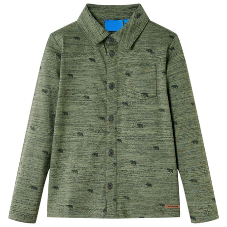 VidaXL Kinderhemd 116 Khaki gemischt