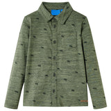 VidaXL Kinderhemd 128 Khaki gemischt