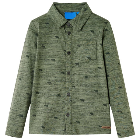 VidaXL Kinderhemd 140 Khaki gemischt