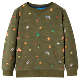 VidaXL Kinderpullover 128 Khaki