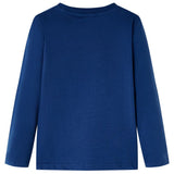 VidaXL Kindershirt mit langen Ärmeln 104 Jeansblau