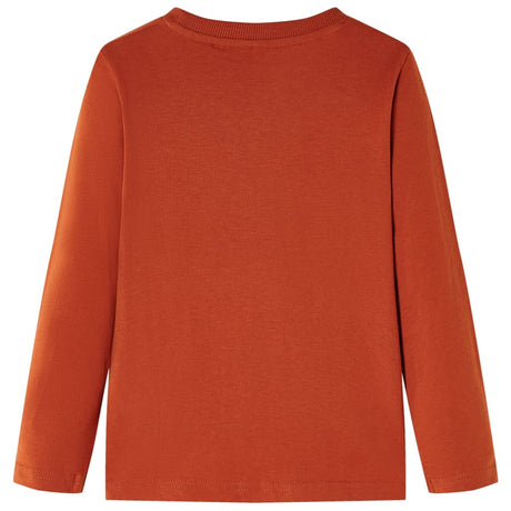 VidaXL Kindershirt mit langen Ärmeln 104 hellrostfarben