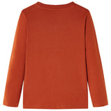 VidaXL Kindershirt mit langen Ärmeln 116 hellrostfarben