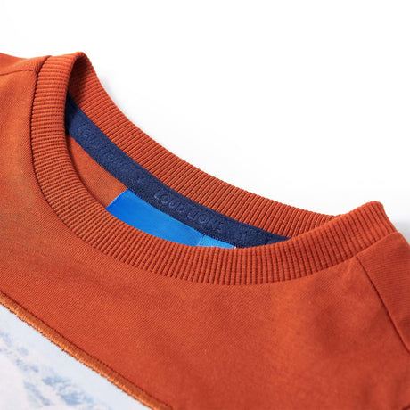 VidaXL Kindershirt mit langen Ärmeln 116 hellrostfarben
