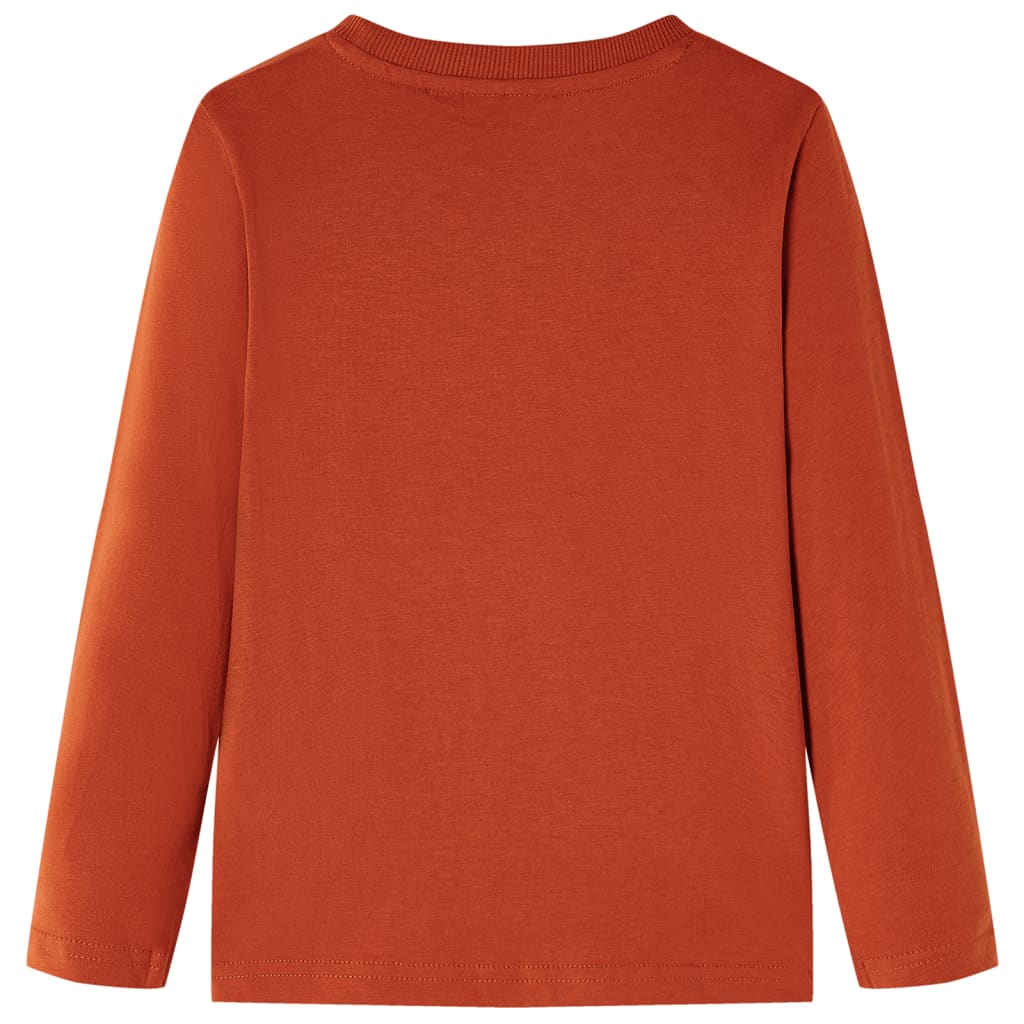VidaXL Kindershirt mit langen Ärmeln 140 hellrostfarben