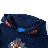 VidaXL Kinderpullover mit Kapuze 104 Marineblau