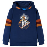 VidaXL Kinderpullover mit Kapuze 116 Marineblau