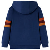 VidaXL Kinderpullover mit Kapuze 140 Marineblau