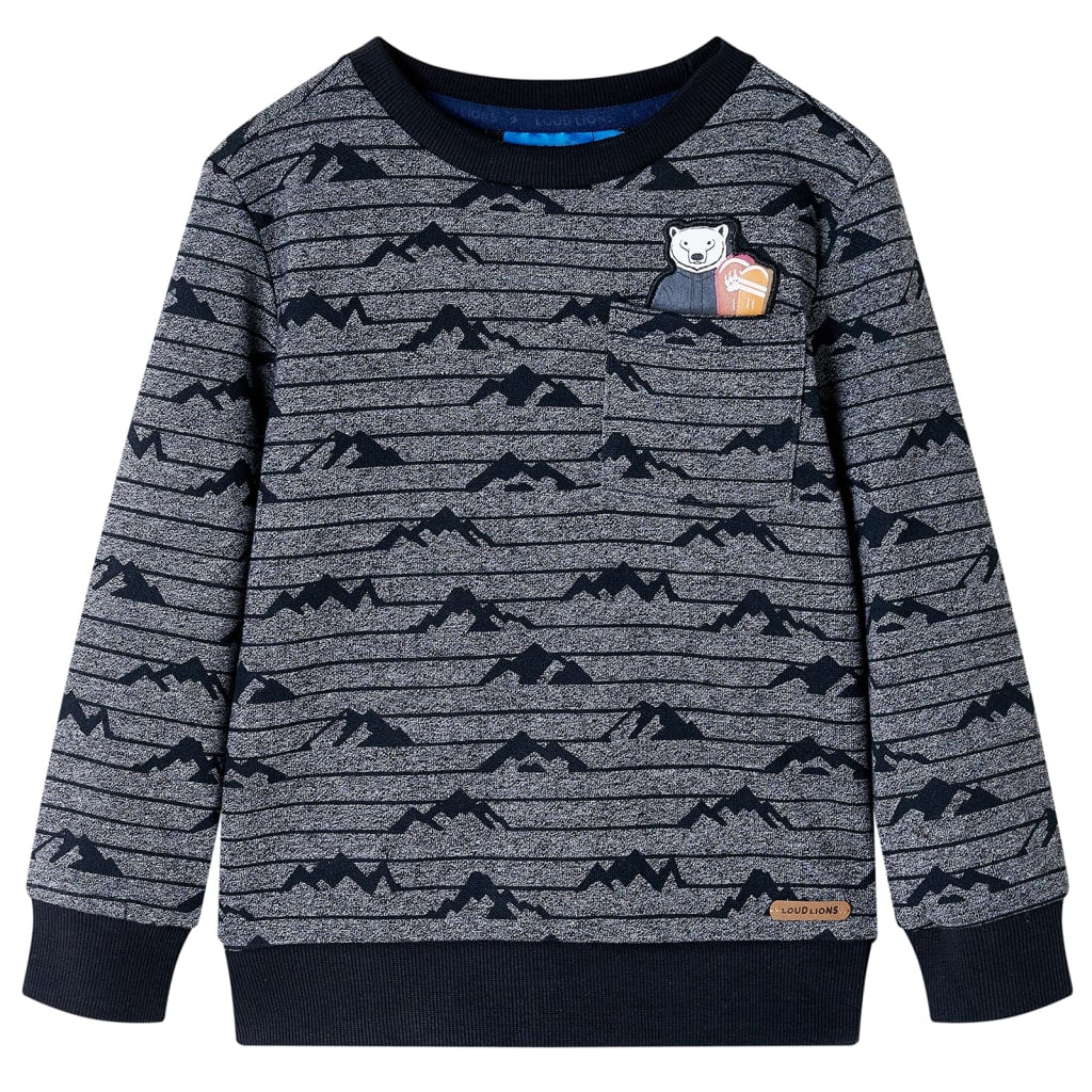 VidaXL Kinderpullover 128 Marineblau gemischt