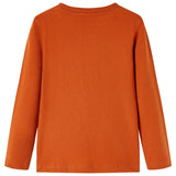 VidaXL Kindershirt mit langen Ärmeln 116 hellrostfarben