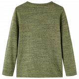 VidaXL Kindershirt mit langen Ärmeln 116 Khaki gemischt