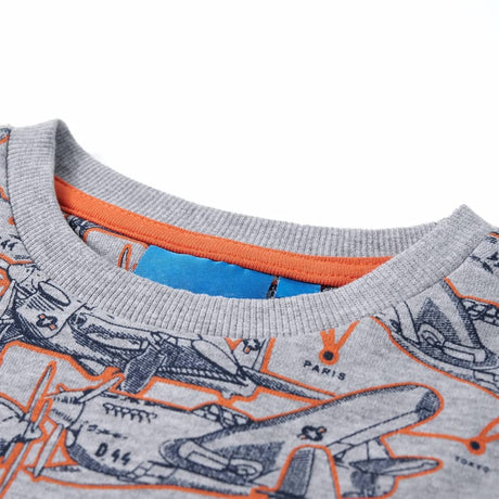 VidaXL Kinderpullover 128 grau gemischt