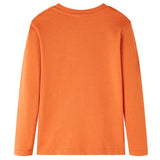 VidaXL Kindershirt mit langen Ärmeln 92 Dunkelorange