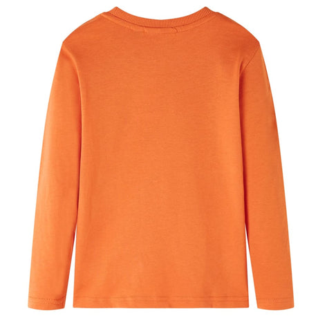 VidaXL Kindershirt mit langen Ärmeln 104 Dunkelorange