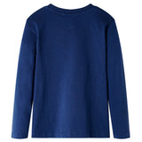 VidaXL Kindershirt mit langen Ärmeln 92 Marineblau