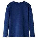 VidaXL Kindershirt mit langen Ärmeln 116 Marineblau