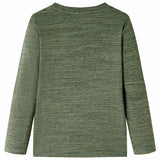 VidaXL Kindershirt mit langen Ärmeln 116 Khaki gemischt