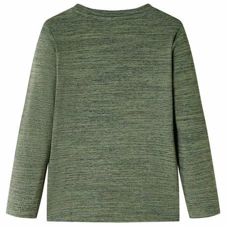 VidaXL Kindershirt mit langen Ärmeln 116 Khaki gemischt