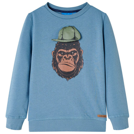 VidaXL Kindertrui 128 mittelblauw