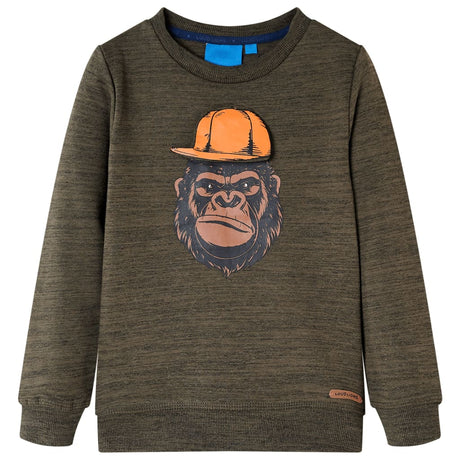 VidaXL Kinderpullover 116 gemischtes dunkles Khaki