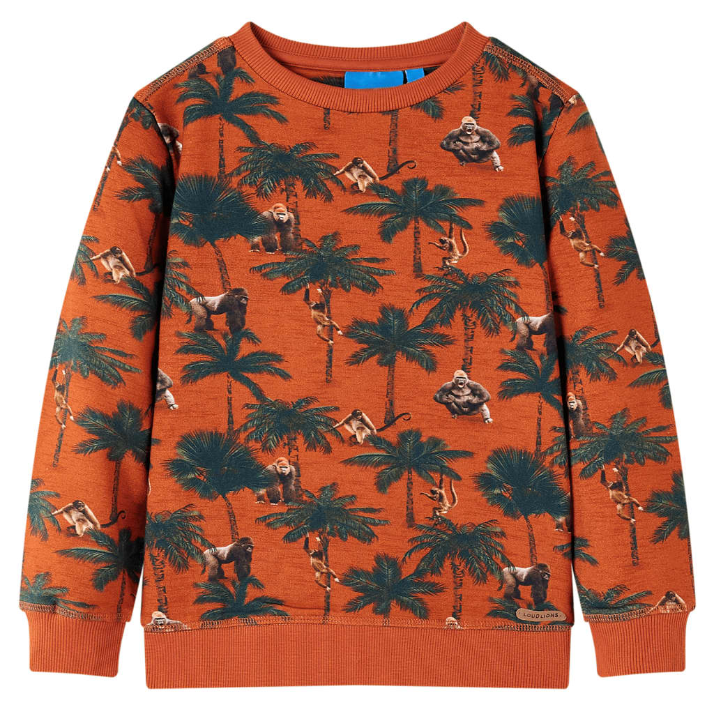 VidaXL Kinderpullover 92 helle Rostfarbe