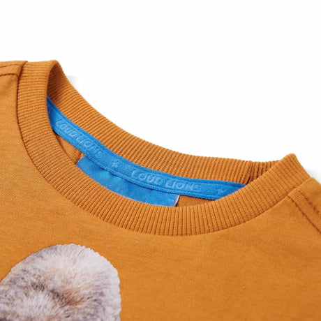 VidaXL Kindershirt mit langen Ärmeln 116 dunkles Ocker