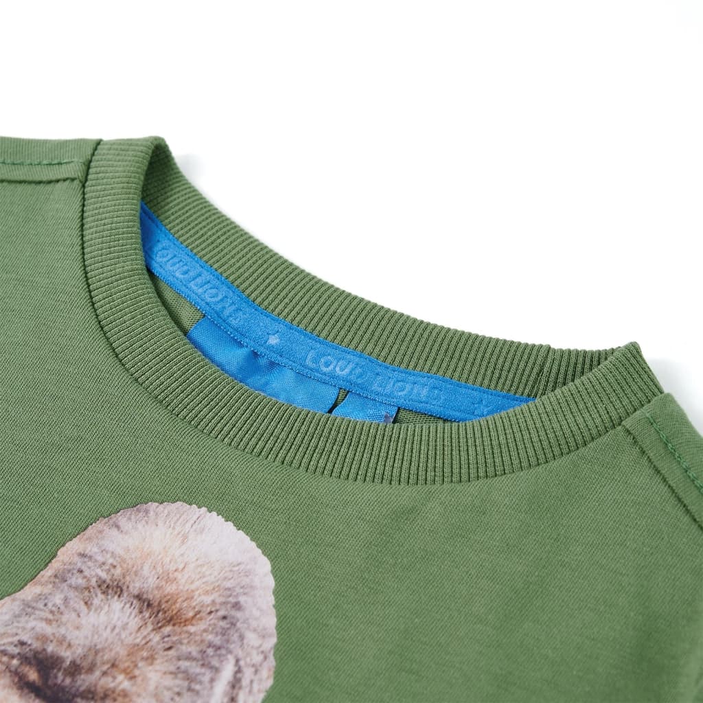 VidaXL Kindershirt mit langen Ärmeln 128 helles Khaki