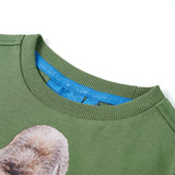 VidaXL Kindershirt mit langen Ärmeln 128 helles Khaki